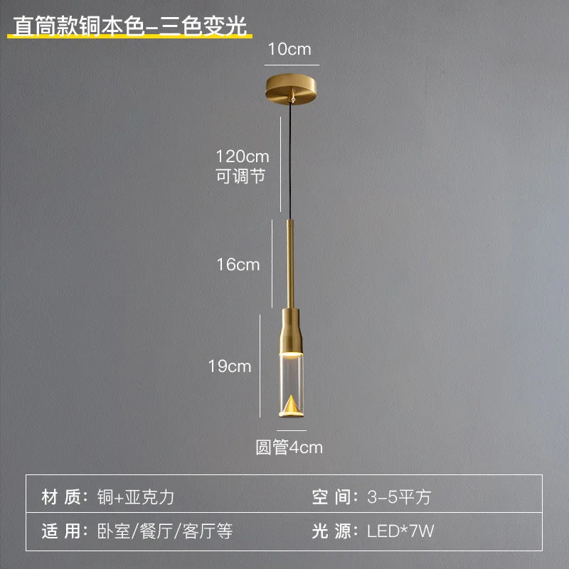 suspension design en cuivre pour éclairage intérieur chic - vue 6 sur 8