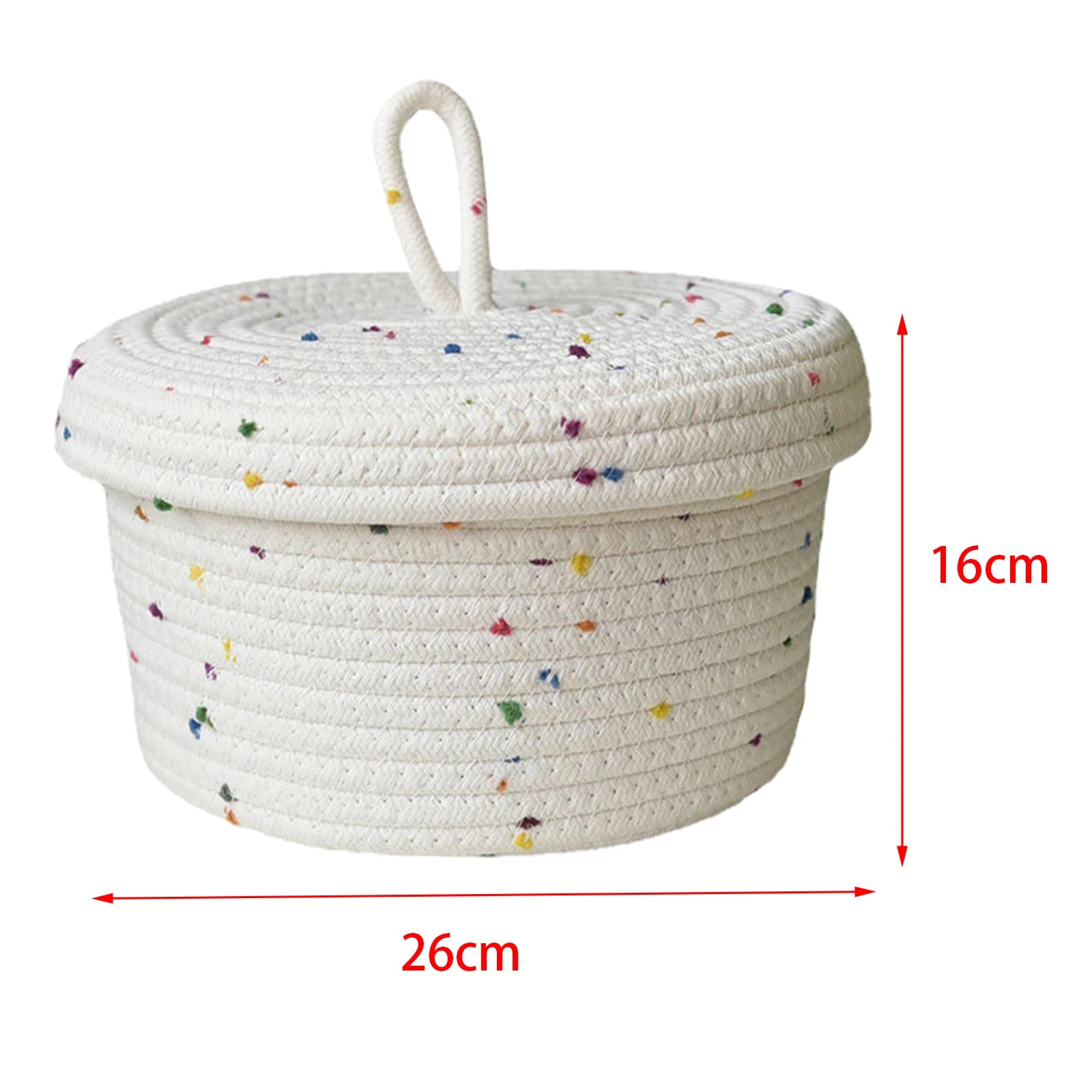 panier en coton tissé à la main pour rangement décoratif - vue 13 sur 15