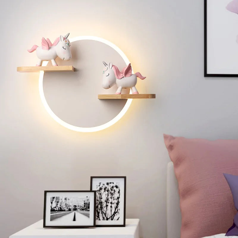 Applique murale Led nordique en forme de dessin animé - vue 2 sur 8