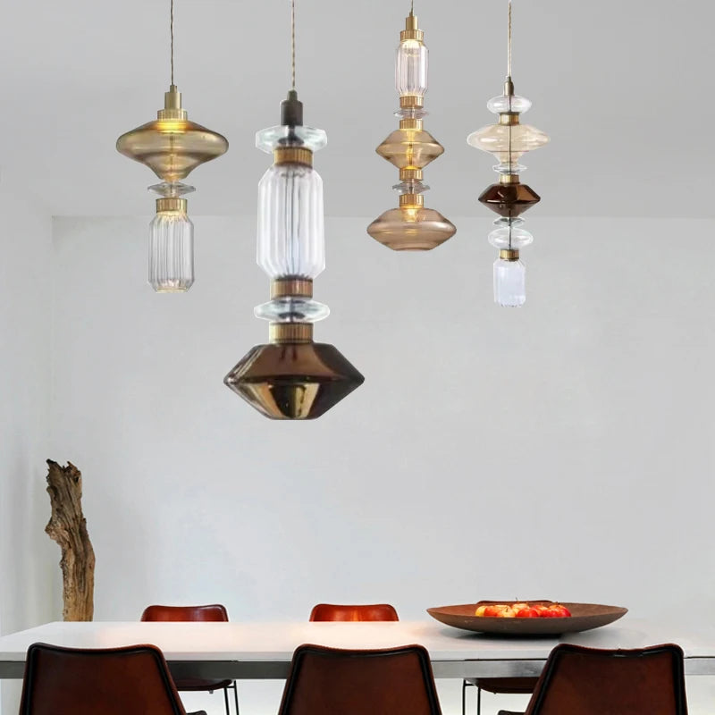 lustre led avec collocation gratuite et fil réglable - vue 3 sur 14