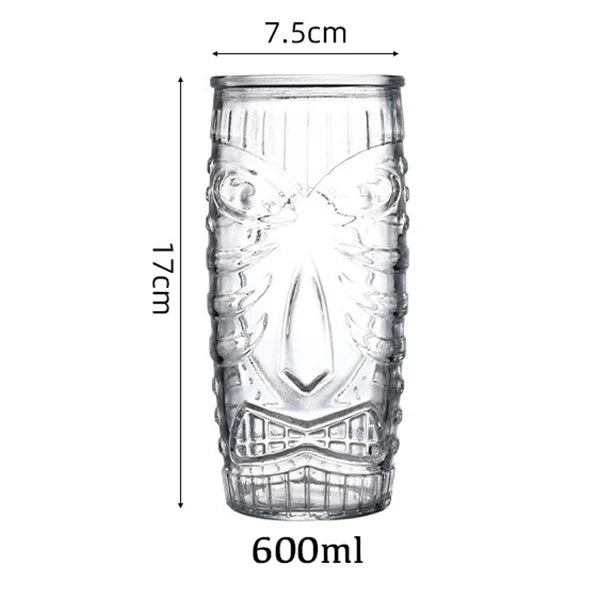 Mug tiki en verre style bar exotique cocktail