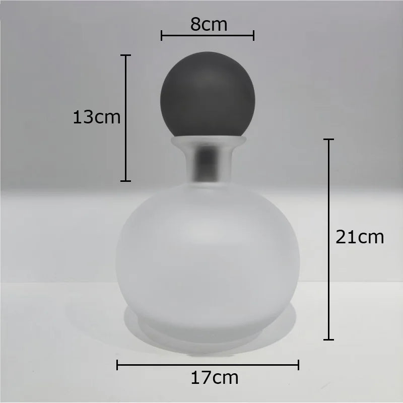 vase en verre dépoli pour fleurs artificielles décoration moderne - vue 12 sur 21