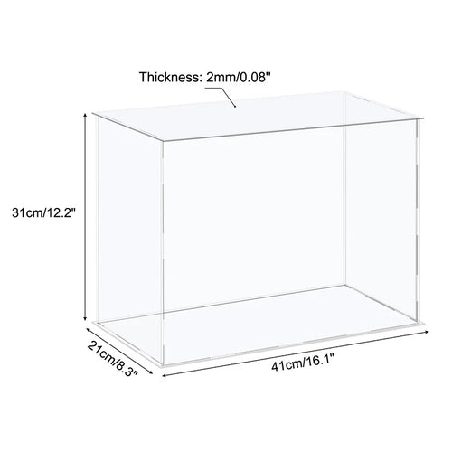 vitrine en acrylique pour objets de collection et organisation