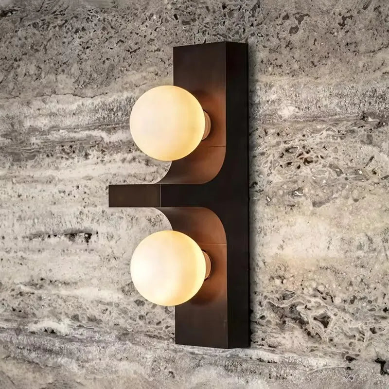 applique murale moderne boule de verre luminaire créatif pour hôtel