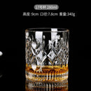 Verres en cristal texturé pour whisky vin bière
