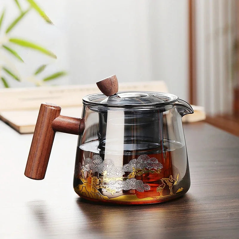 Théière japonaise en verre résistante gaiwan pu erh - vue 2 sur 6
