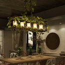 lustre industriel rétro pour plantes en pot créatif