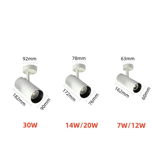 Spot rond LED en cylindre design Verlic
