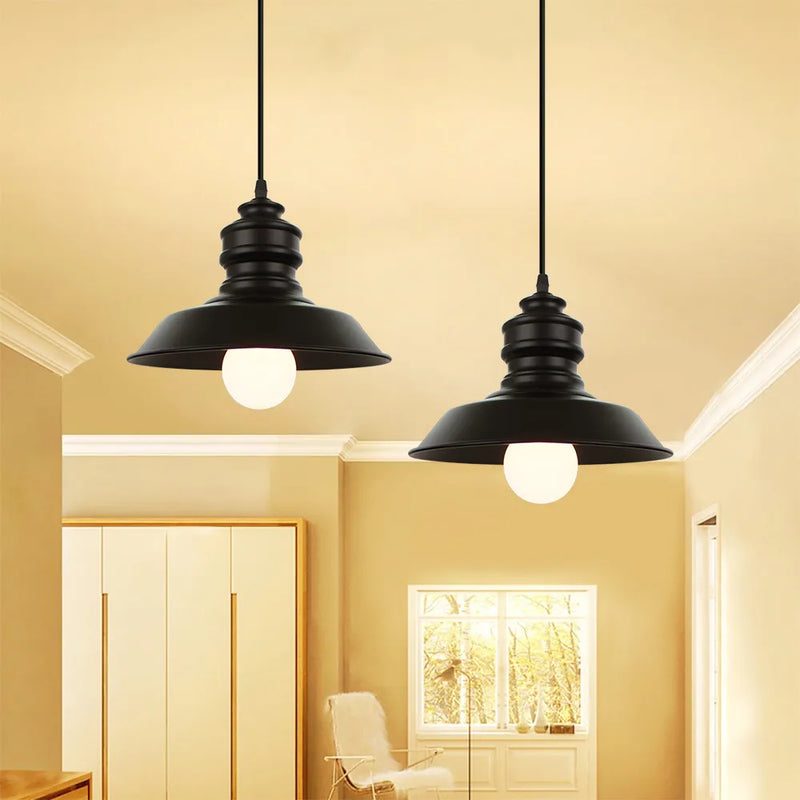 lampe led suspendue rétro en fer décoratif d'intérieur idéal loft