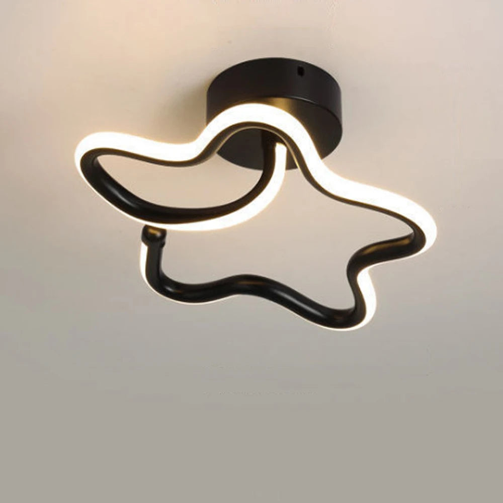 lustre moderne led allée lumière déco tech lampara - vue 5 sur 8