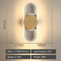 Applique murale LED moderne pour couloir chambre lampe de plafond intérieure pour allée éclairage domestique applique murale éclairage lampara de pared