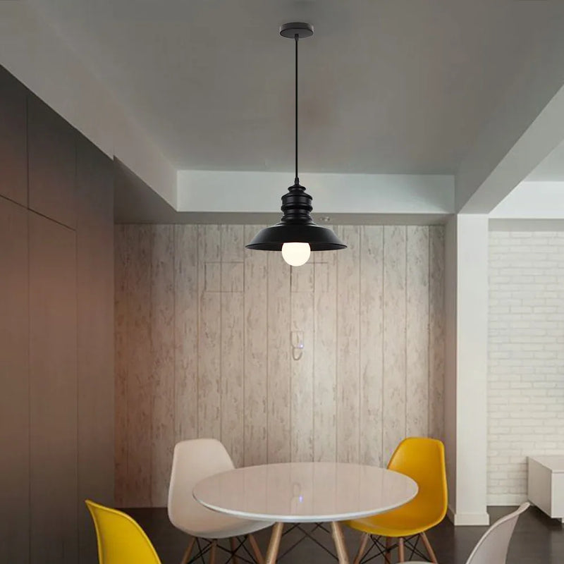lampe led suspendue rétro en fer décoratif d'intérieur idéal loft