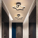 lustre moderne led allée lumière déco tech lampara