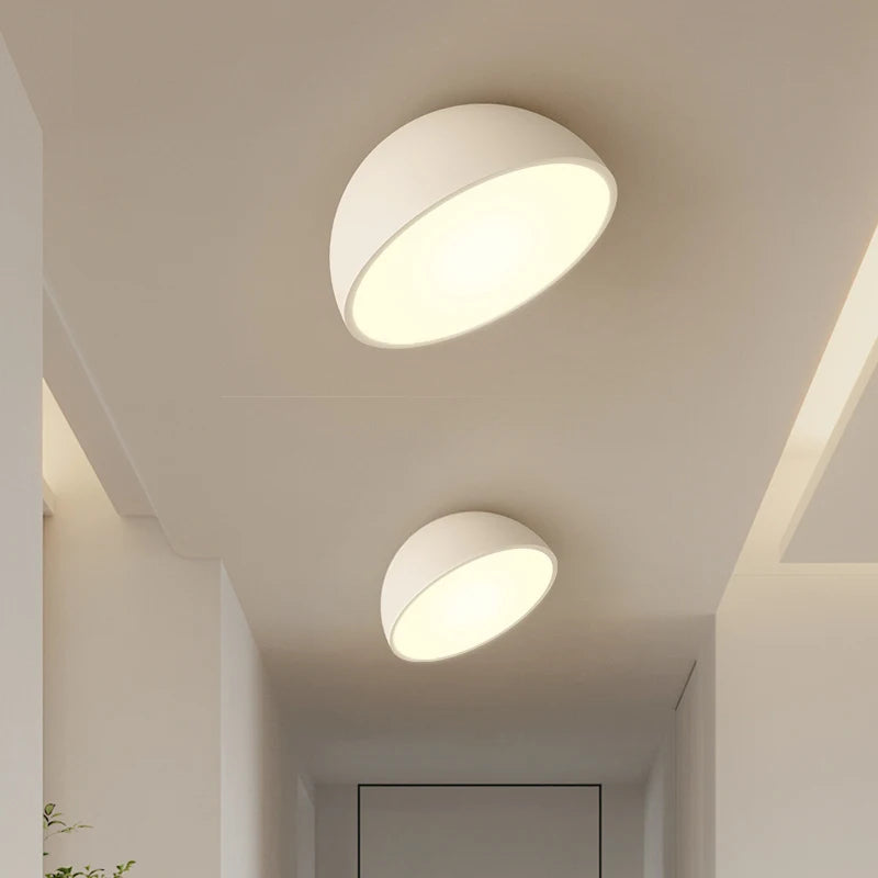 Plafonniers Led créatifs en acrylique blanc et noir - vue 4 sur 23