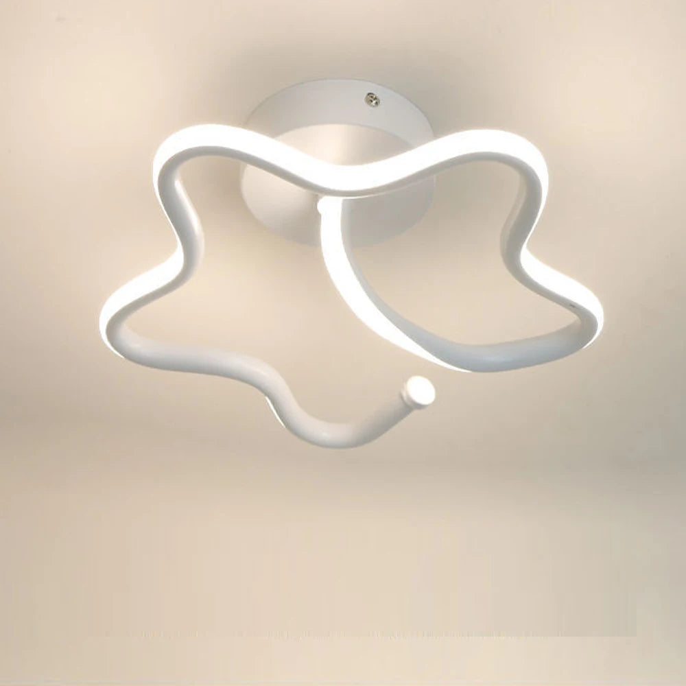 lustre moderne led allée lumière déco tech lampara - vue 7 sur 8