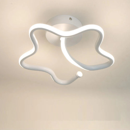 lustre moderne led allée lumière déco tech lampara