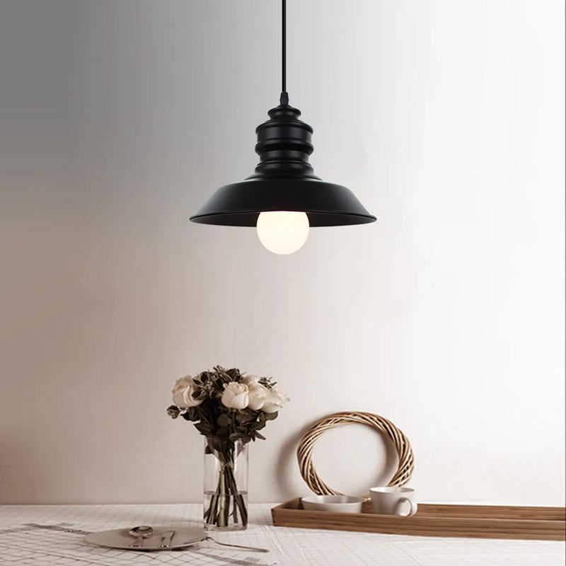 lampe led suspendue rétro en fer décoratif d'intérieur idéal loft