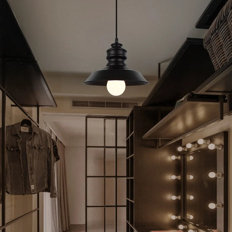 lampe led suspendue rétro en fer décoratif d'intérieur idéal loft