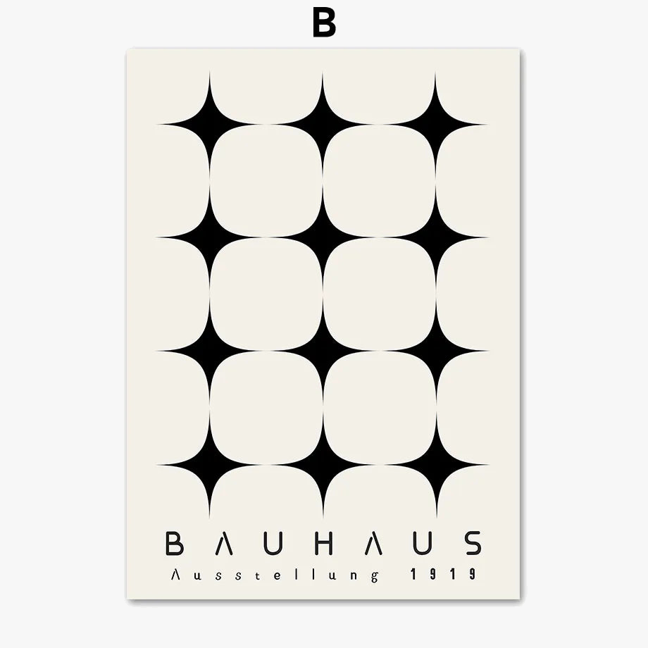 affiche abstraite boho géométrique style nordique pour décoration murale