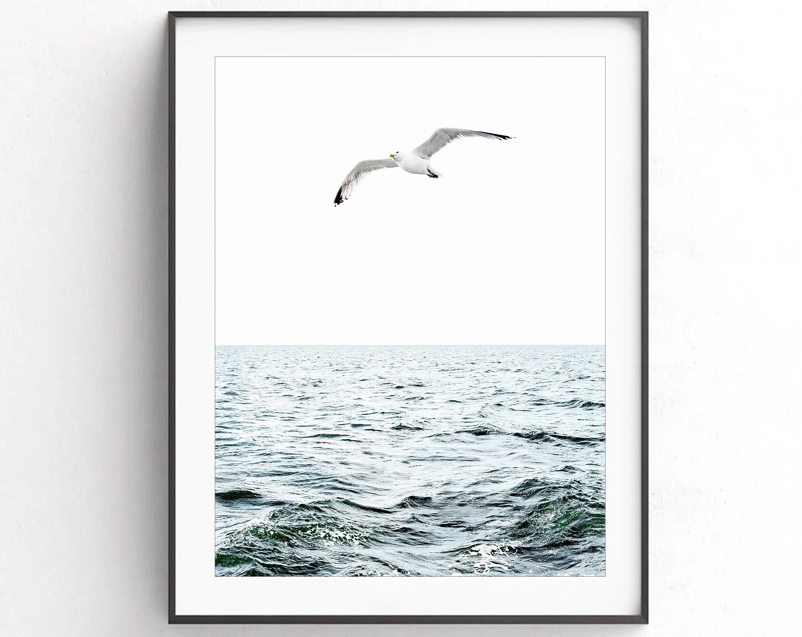 affiche de photographie de vagues océan paysage marin décoration murale