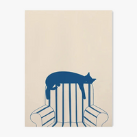 affiche mignonne de créature dessin animé art moderne minimaliste