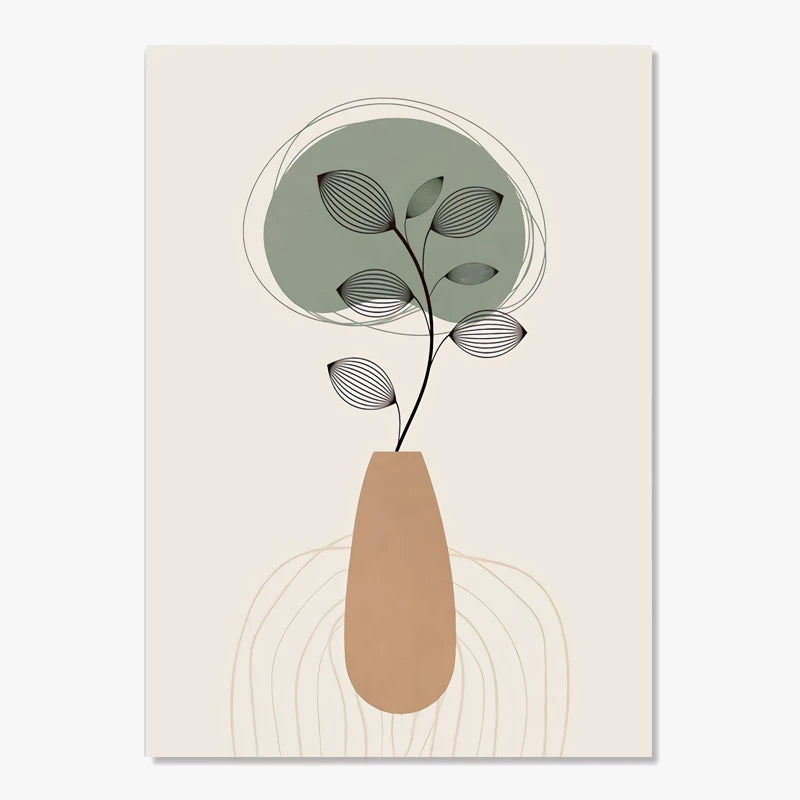 affiches boho toile abstraite géométrie linéaire décoration intérieure moderne
