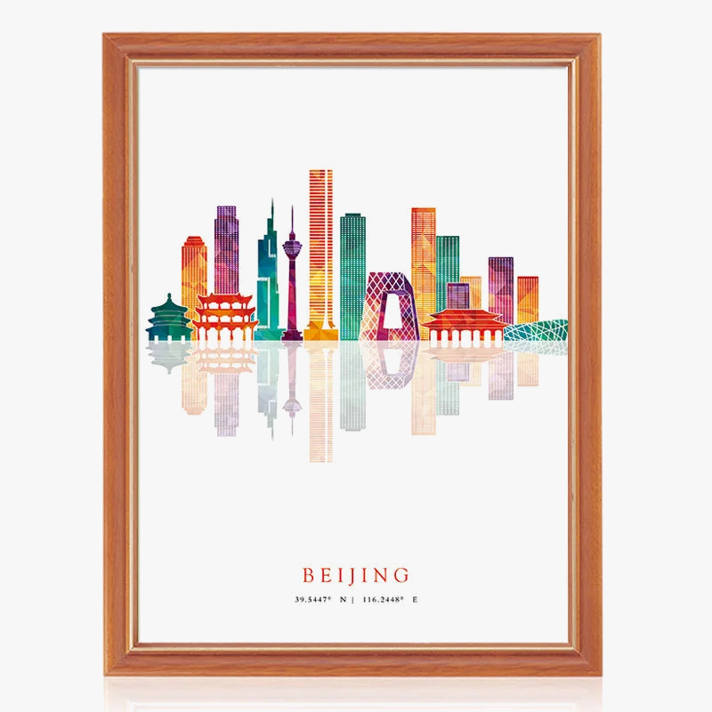 affiches et impressions des skylines de grandes villes