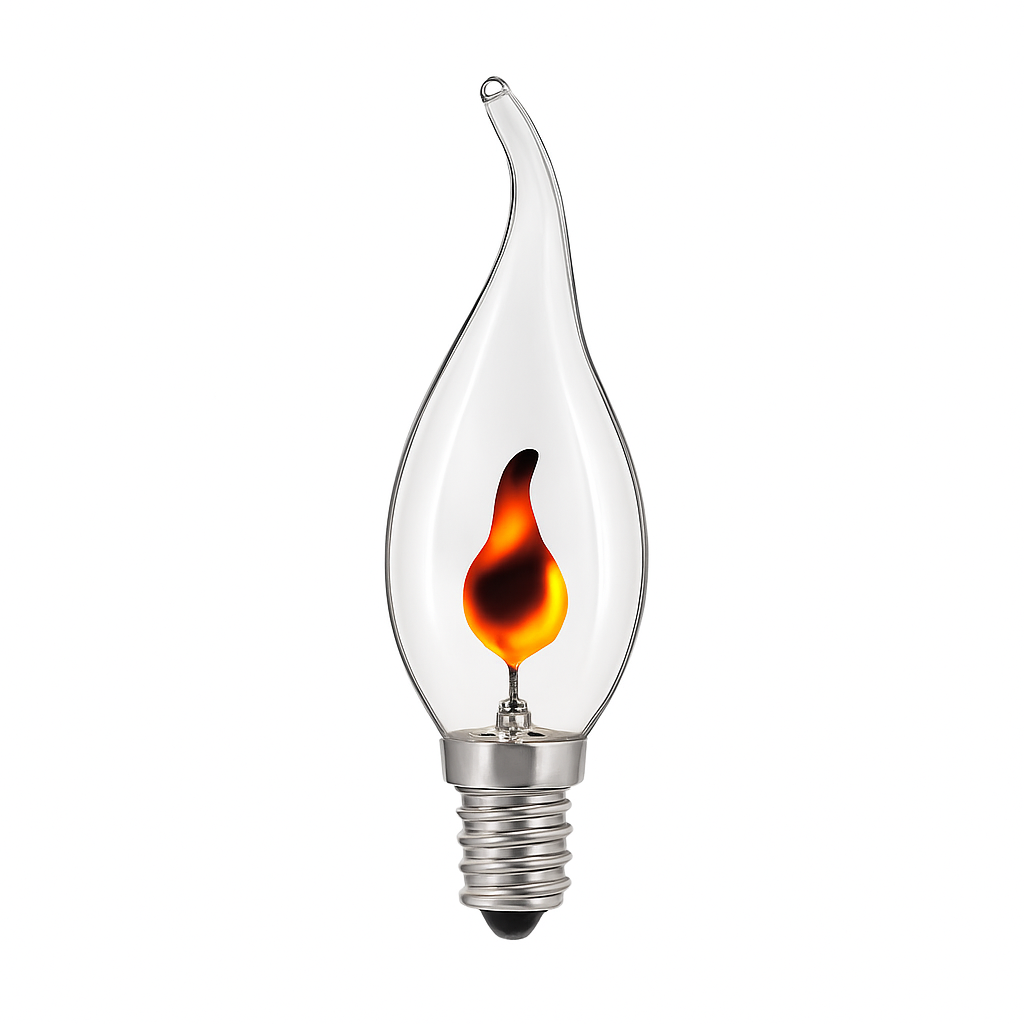 Ampoule E14 à LED de 3W en forme de flamme