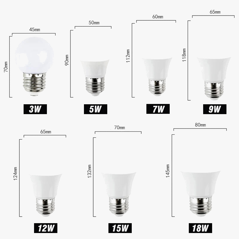 ampoule led haute luminosité lumière froide et chaude