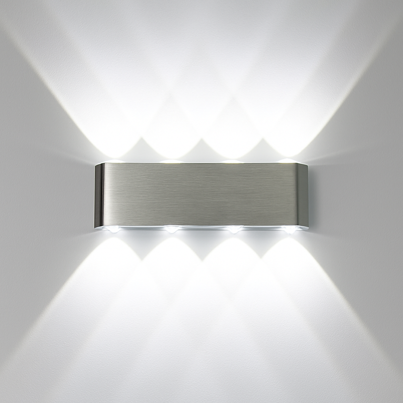 Applique chromé avec LED de couleur Sconce
