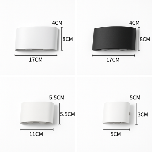 Applique extérieur LED Porch (noir ou blanc)