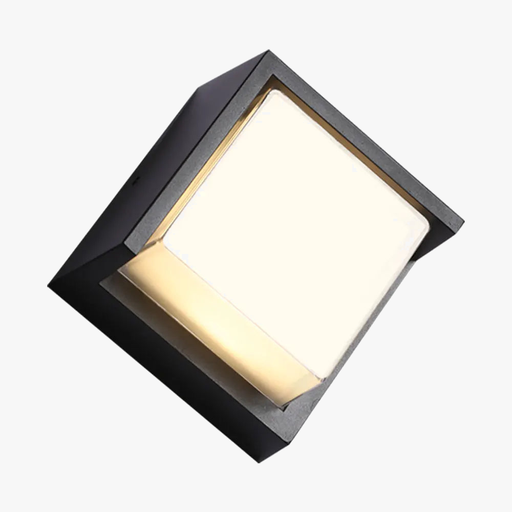 applique exterieure étanche noire aluminium blanc chaud