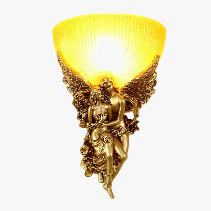 applique murale ange vintage pour décoration intérieure élégante
