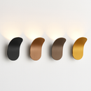 Applique murale design à LED avec abat-jour courbé en métal style Wake