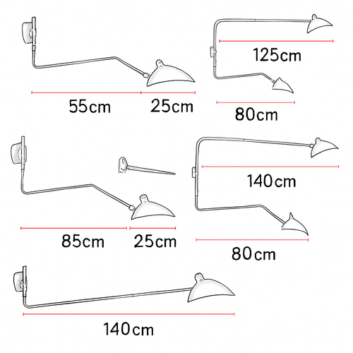 Applique murale design LED dirigeable style retro Swing