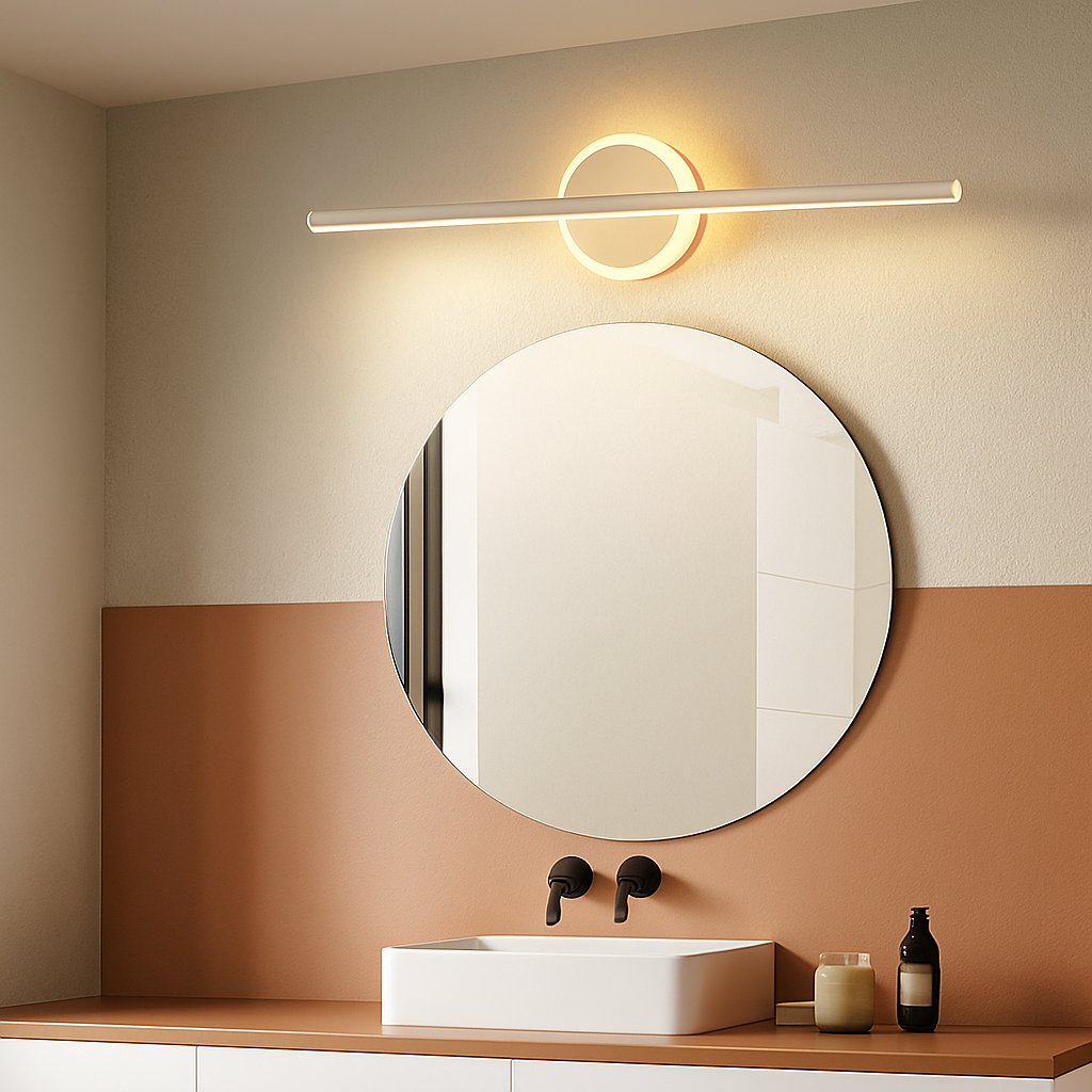 Applique murale design LED dorée ou blanche Mirror - vue 4 sur 7