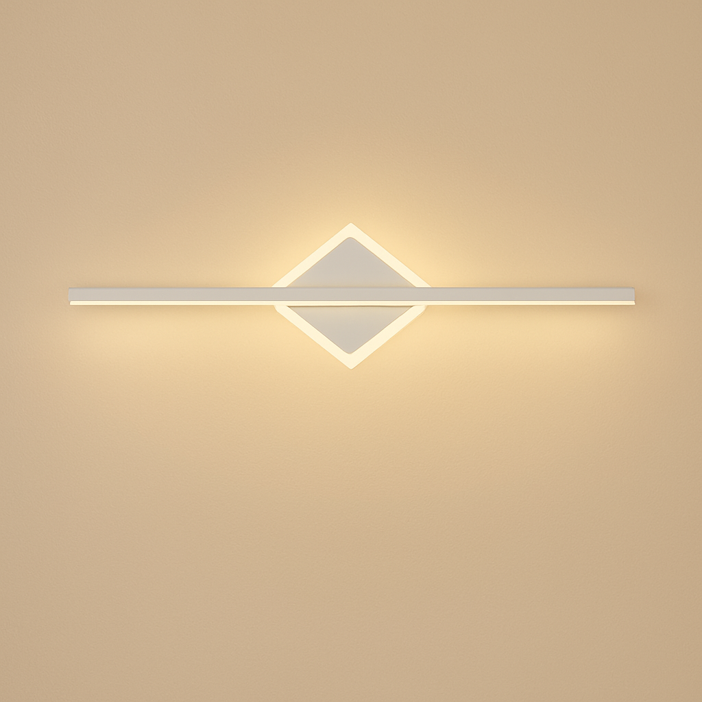 Applique murale design LED dorée ou blanche Mirror - vue 5 sur 7