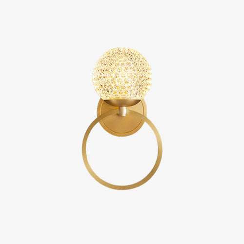 Applique murale design LED luxury en verre cristal Ball