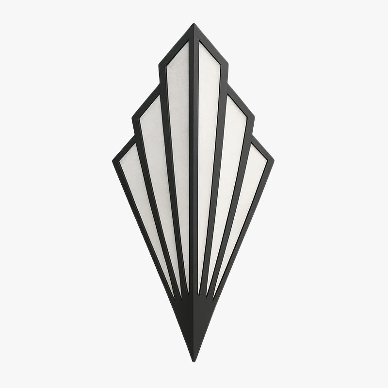 Applique murale design triangulaire LED en métal coloré