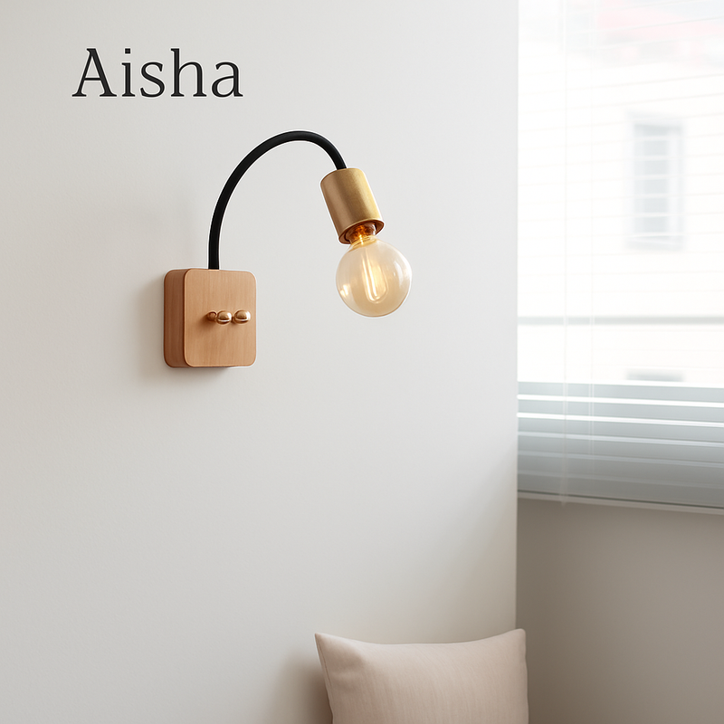 applique murale en bois japonais design nordique pour décoration intérieure