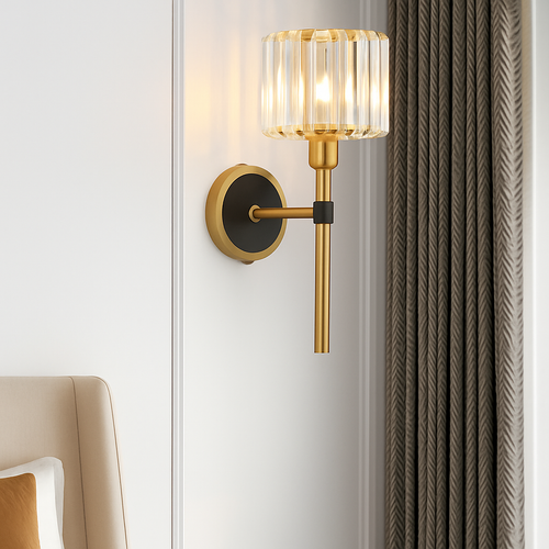 applique murale en cristal moderne pour décoration intérieure élégante