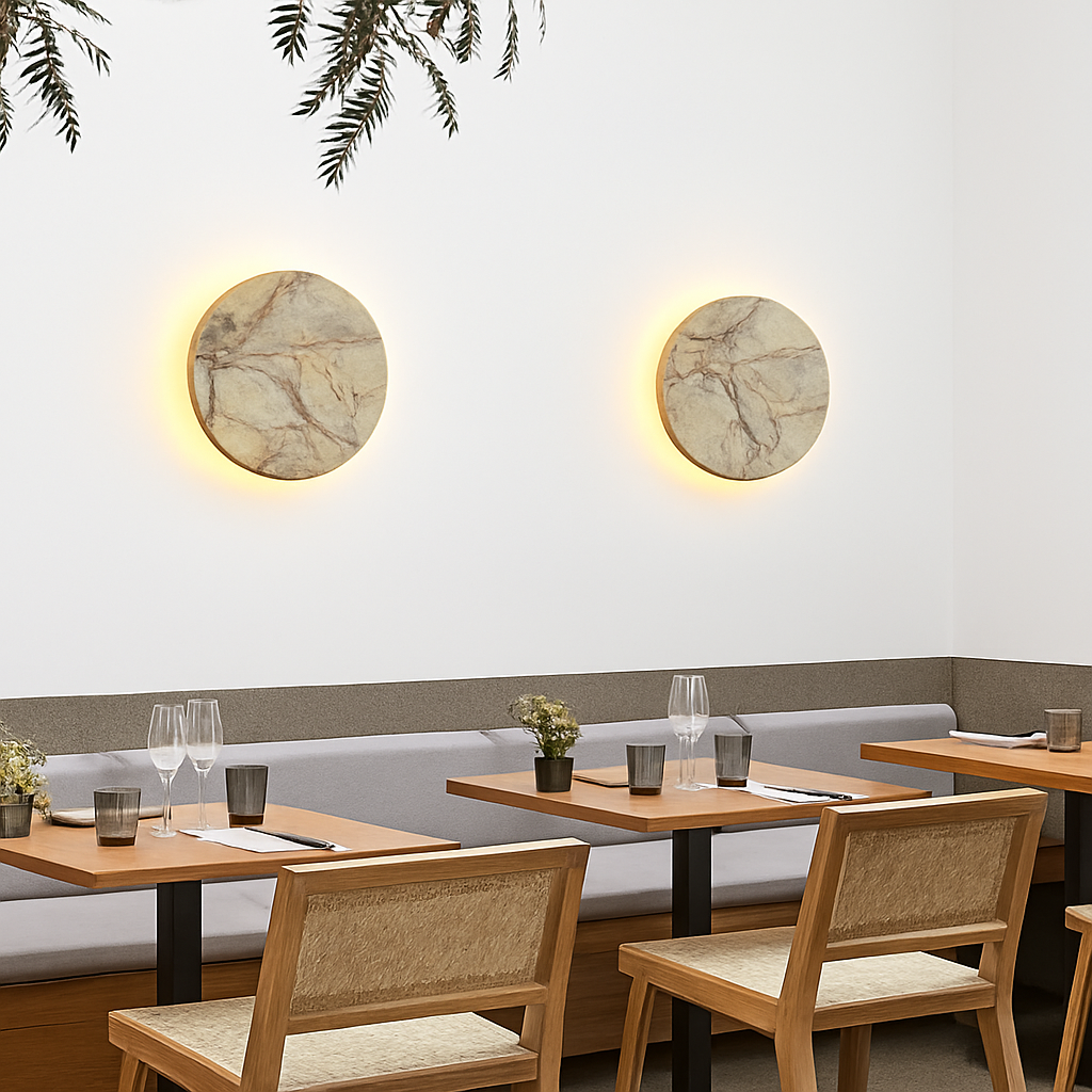 applique murale en marbre design pour décoration intérieure moderne - vue 4 sur 8
