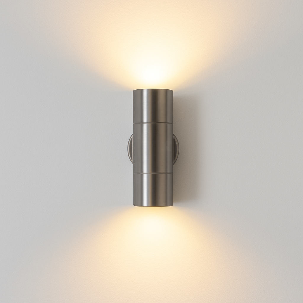 applique murale extérieure à led en acier inoxydable étanche à deux lumières - vue 5 sur 6
