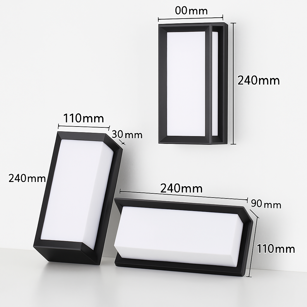 applique murale extérieure led étanche pour éclairage extérieur - vue 6 sur 9