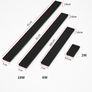 Applique murale extérieures imperméables bande aluminium appliques murales 18W LED noir applique chambre extérieur luminaires extérieurs