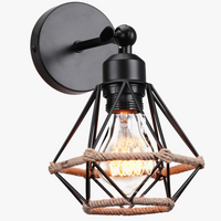 Applique murale industrielle Vintage avec abat-jour