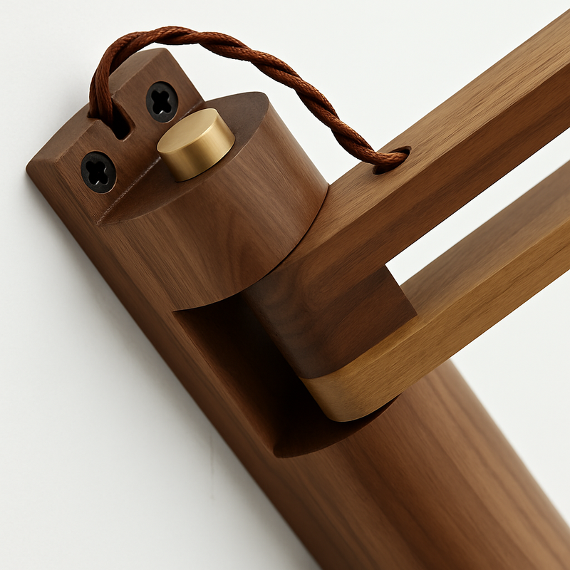 applique murale japonaise en bois vintage rétro abat-jour en céramique