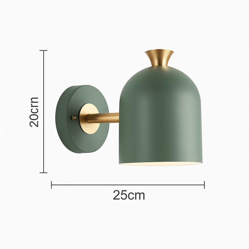 Applique murale LED abat-jour arrondi orientable de couleur Deco - vue 9 sur 9