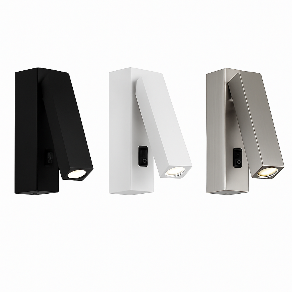 applique murale à led avec interrupteur et port usb rotative 350 degrés - vue 5 sur 19