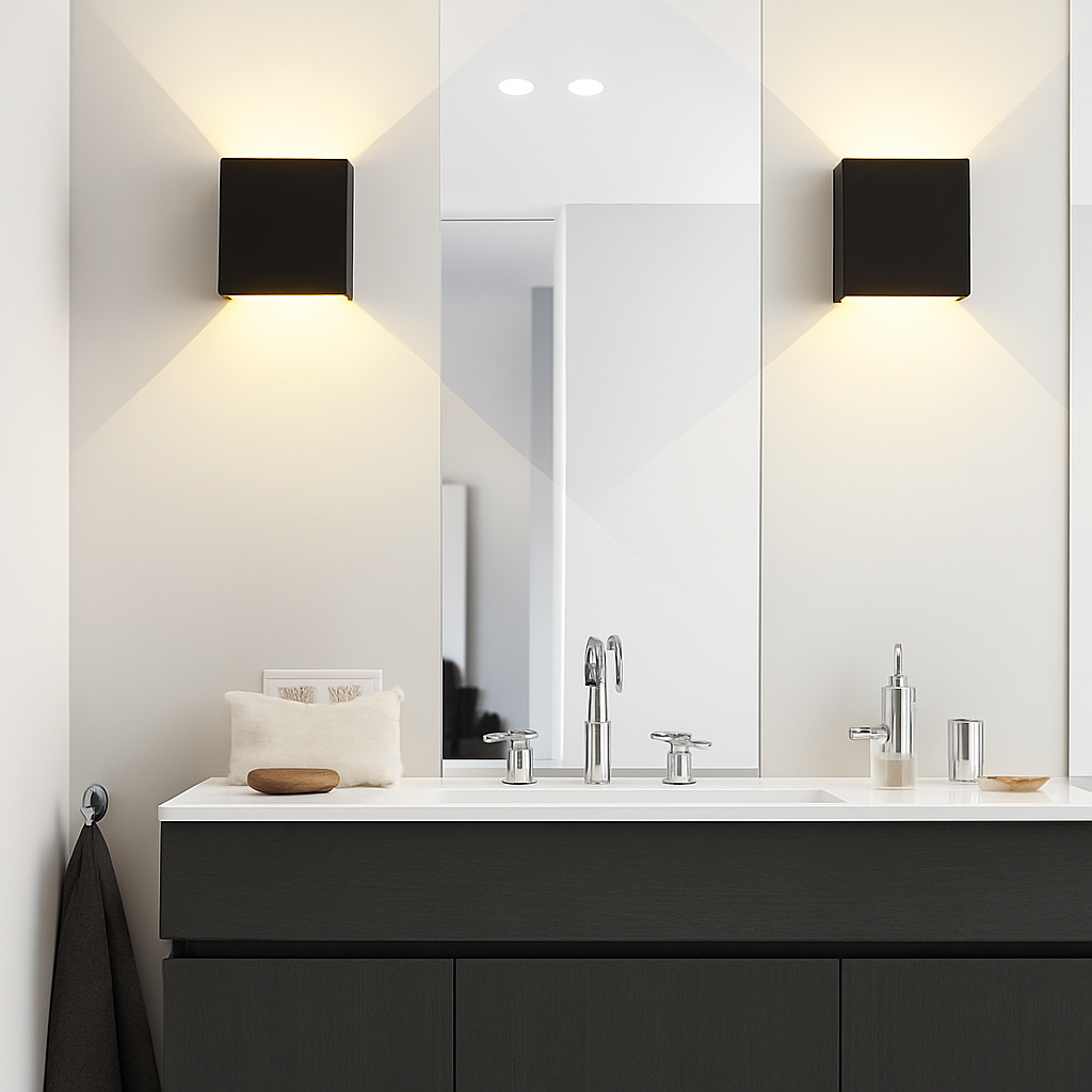 applique murale led carrées en aluminium pour décoration artistique - vue 7 sur 11